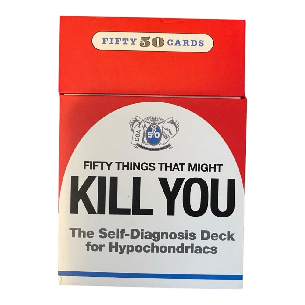 Funny self diagnosis Hypochondriac’s deck. 50 cards